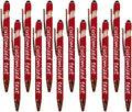 Yucold Bulk Custom Personalized Pens with Name & Logo Printing Personalized custom ballpoint pen for Business, Graduation Gifts & Party Events (Red,200)