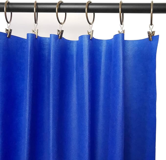 LLPJS 20 Pack Metal Curtain Rings with Clips, Curtain Clip Rings Hooks for Hanging Drapery Drapes Bows, Curtain Rod Rings 1.5 inch Interior Diameter, Bronze