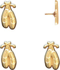 Ballet Slipper Push Pins - Gold Ballet Slippers Map Pins for Cork Boards, Maps, or Lapel Use - Designed in USA - Set of 4