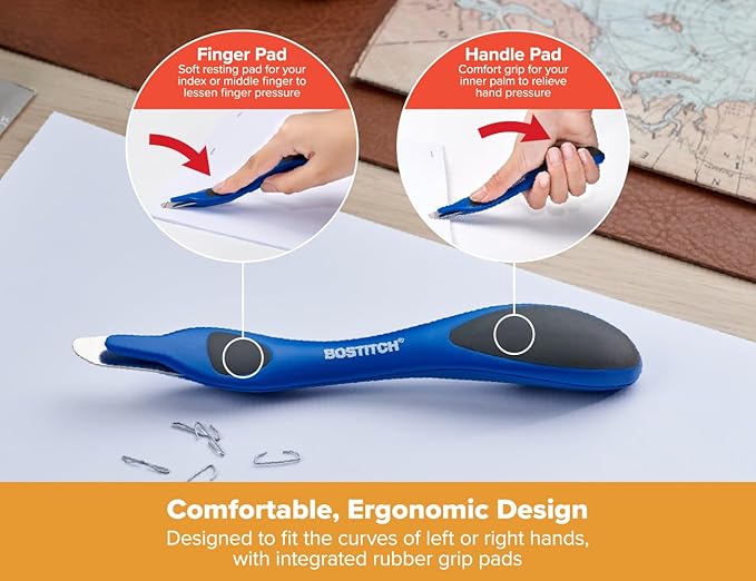 Bostitch Office Professional Magnetic Easy Staple Remover, Staple Puller Stick for Office, Home & School - Black, Blue, & Red, 3 Pack