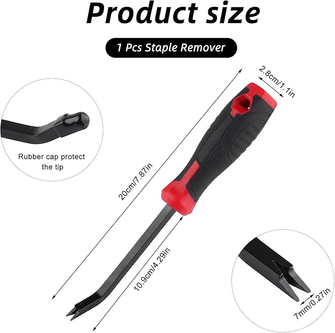 Heavy Duty Staple Remover Tool,Upholstery Stapler Puller Lifter, Tack Puller Nail Puller for Carpet, Wood, Floor, Furniture, Construction, Hardwood Floors, Industrial Staple Lifter