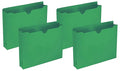 Smead File Jacket, Reinforced Straight-Cut Tab, 2" Expansion, Letter Size, Green, 50 per Box (75563) (Pack of 4)