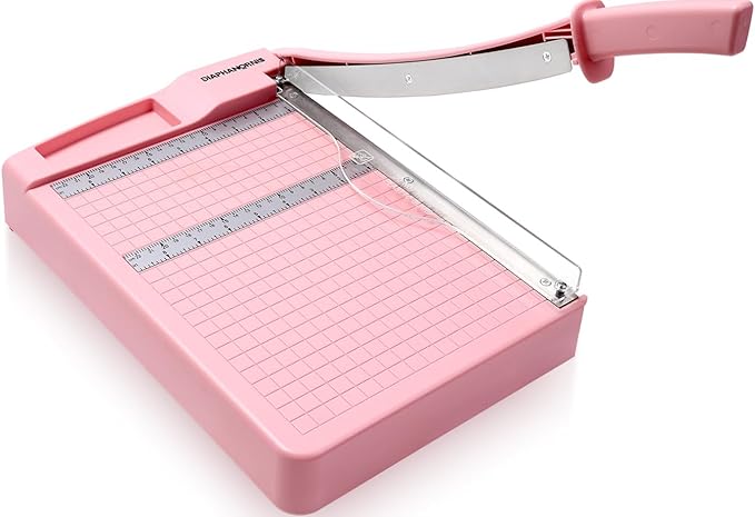 Paper Trimmer, 12" Cutting Length Heavy Duty Paper Cutter with Safety Protection and Blade Lock, Paper Cutter 12 Sheets, Cardstock/Laminate