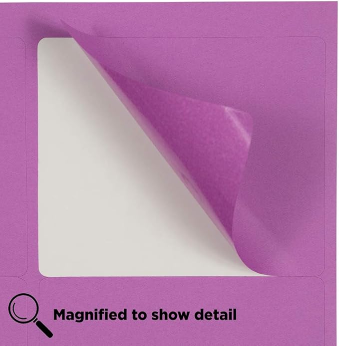 JAM PAPER Shipping Address Labels - Large - 3 1/3 x 4 - Violet Purple - 120/Pack