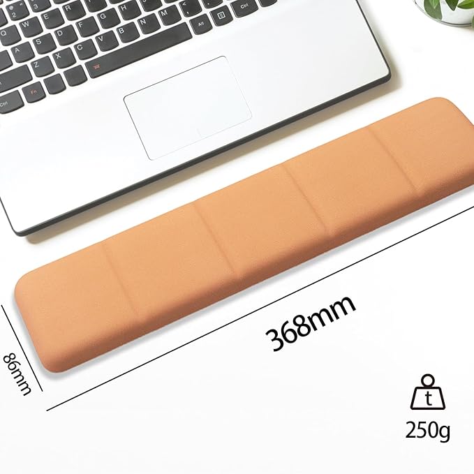 Ergonomic Keyboard Wrist Rest - Keyboard Wrist Cushion with Non-Slip Base, Brown Cute Wrist Rest Support for Keyboard, Laptop, Mac, Typing