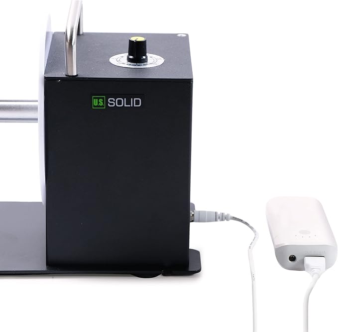 U.S. Solid Automatic Label Rewinder Machine, 1"/1.5" Core Holder, Max Label Width 3.15", USB/Plug-in Power AC 100V-240V