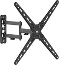 CondoMounts TVA8044 Full Motion TV Wall Mount for 13"–55" Screens | Articulating TV Wall Mount with Swivel Arm | Max VESA 400x400mm, Holds 55lbs | Black