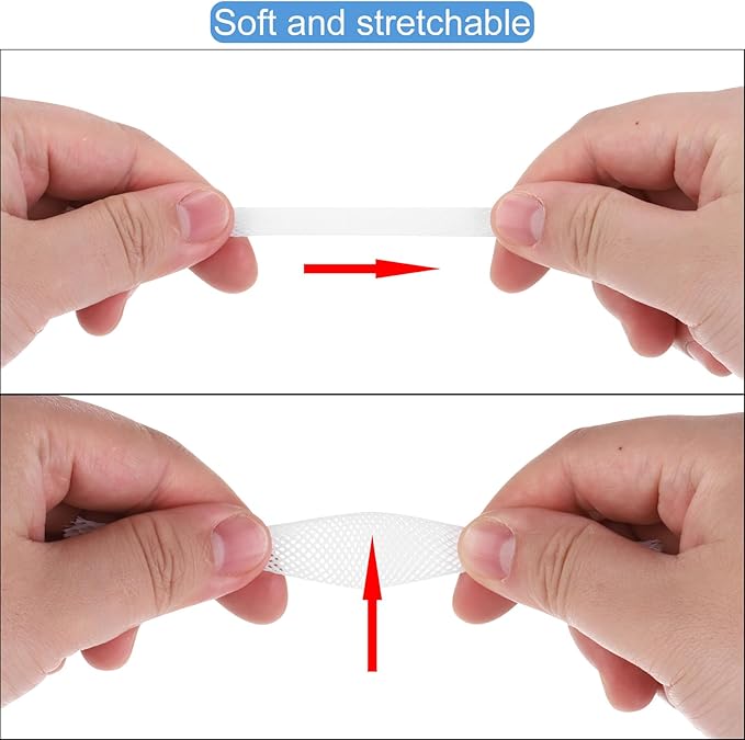 100ft PET Expandable Wire Loom 1 Inch, PET Braided Wire Sleeving Cable Management Sleeve Tubing [for Audio Video Home Office Cord Protector]-Black Blue