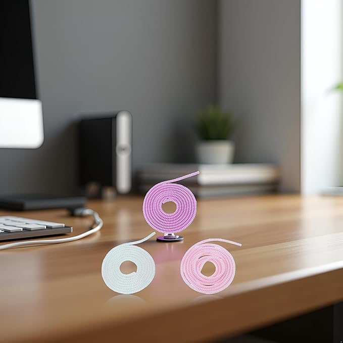 Cable Protector, 1.55M Spiral Data Cable Protective Sleeve, Flexible Cable Wire Protector, Cable Sleeves for Phone Charge Cable, USB Data Cable Accessories, 3Pcs