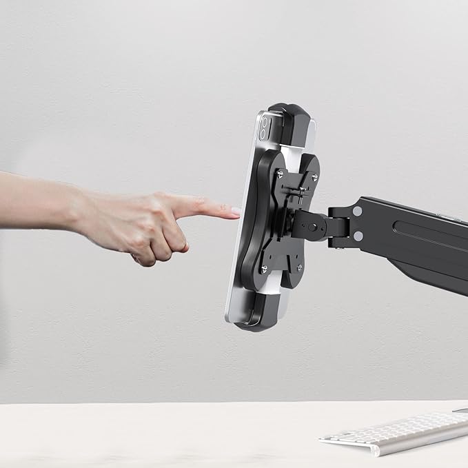 Pholiten Universal VESA Mount Adapter for Tablets, 2-in-1 Laptops, & 15.6 inch Portable Monitors, VESA 100x100, Adjustable Laptop Holder, Extend to 7.68-10 inch