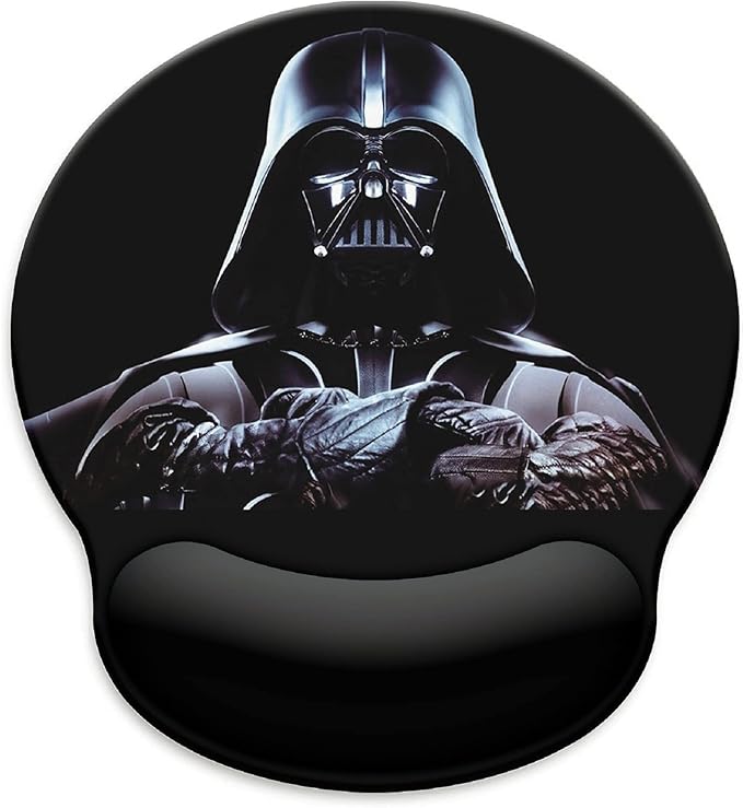 Black Mouse Pad with Wrist Rest,Non-Slip Rubber Base for Comfortable Gaming Mousepad - Ergonomic Mouse Pad with Wrist Support Suitable for Laptop Desktop and Work, Office Desk Accessory