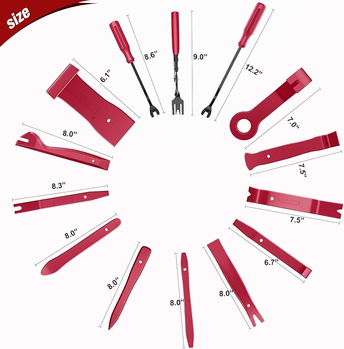 Nilight 238Pcs Trim Removal Tool, Auto Push Pin Bumper Retainer Clip Set Fastener Terminal Remover Tool Adhesive Cable Clips Kit Car Panel Radio Removal Auto Clip Pliers