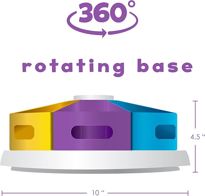 Hapinest Rotating Art Supply Organizer - Crayon, Marker & Pencil Storage Solution for School Teachers & Classroom Crafts - Rotating Desk Organizer Caddy