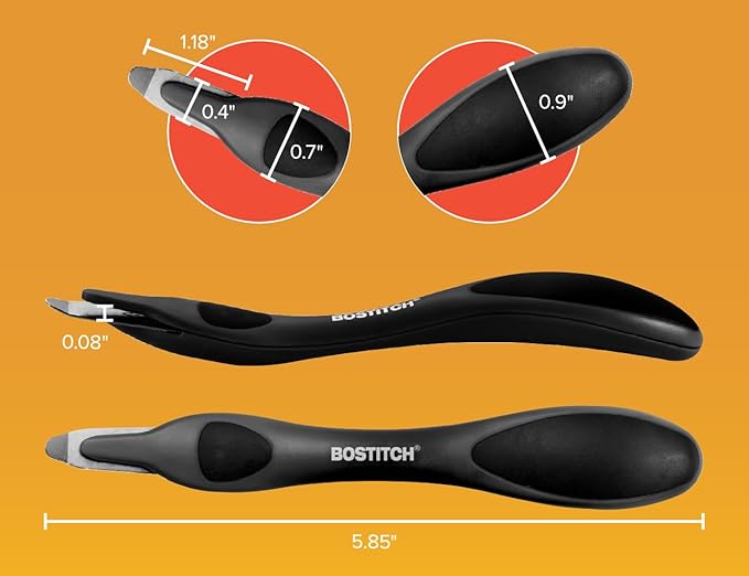 Bostitch Office Professional Magnetic Easy Staple Remover, Staple Puller Stick for Office, Home & School - Black, Blue, & Red, 3 Pack