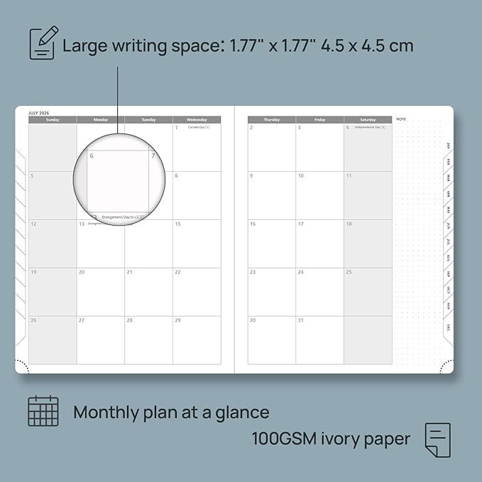 POPRUN 2026 Planner (Large - 8.5'' x 10.5'') - 2026 Weekly Calendar (Jan. 2026 - Dec. 2026) with Hourly Time Slots, Weekly/Monthly Appointment Book for Time Management - Leather Soft Cover - Pink