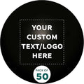 Custom Stress Balls for Adults Set of 50, Personalized Bulk Pack - Relief, Perfect for Your Desk, Office or Home - Black