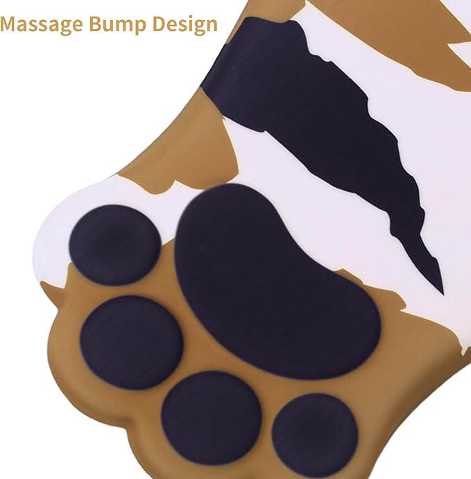 L-SPOUTTO Ergonomic Mouse Pad with Wrist Rest,Cute Cat Paw Mousepad Wrist Support,Comfortable Massage Design Computer Pain Relief Mouse Pad with Non-Slip PU Base for Desk Laptop Gaming,Tortoiseshell
