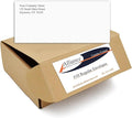 #10 Envelopes Printed With Return Address, Regular White Side Seam with Smooth Finish, Letter Envelopes for Business, Organizations and Personal Use, Gummed Envelopes #10 (500)