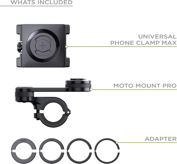 SP Connect Universal Handlebar Phone Mount for 58-85mm Phones, Black