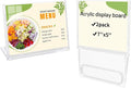 2 Pack 5x7 Inch Sign Holder Horizontal, Double-Sided Usage with Swivel Base for Table Display, for Office, Store, Restaurant, Retail Counters, for Name Sign, Message Board, Note