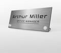 EGD ACM Desk Name Plate Personalized I Custom Office Desk Accessories Decor I Personalized Name Plate I Color Options (10 x 3.5 Inch) (3. ACM)