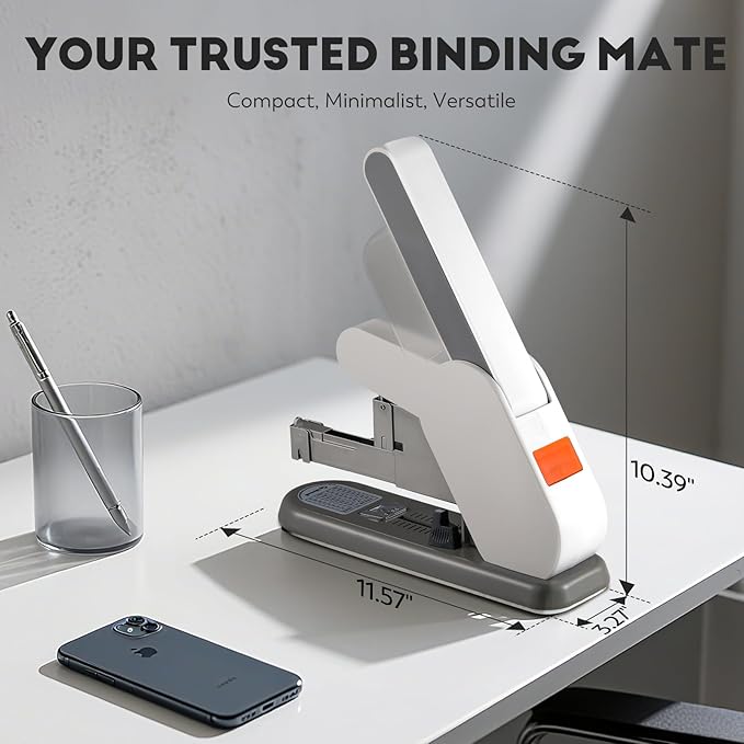 CGOLDENWALL Heavy Duty Stapler with 4000 Staples, MAX. 190 Sheets, Anti-Jam & Abor-Saving, for Office School Home (1000 Pcs Each of 23/8, 23/10, 23/13 & 23/23 Staples)