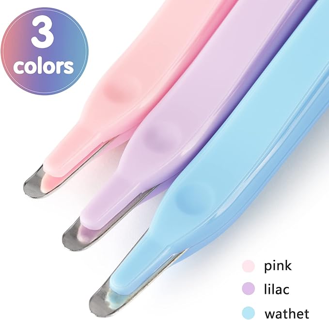 Professional Magnetic Staple Remover Puller Staples Remover Staple Removal Tool for School Office Home 3 Pack (Blue, Pink, Purple)