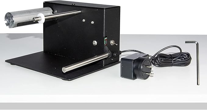 AIWFL Automatic Label Rewinder Rewinding Machine Speed 1-8 inch/s Automatic Label Rewinder Two-Way Rewinding 180mm Label Roller Machine Synchronize with Printer (R3)
