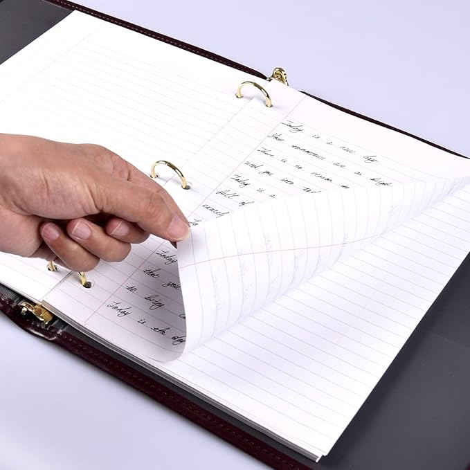 Kaisa Notebook Paper 24 Pack 8x10.5 College Ruled Loose Leaf Paper Filler Paper for 3-Ring Binder Paper 125 Sheets/Pack Notebook Paper 3-Hole Punched Lined Paper(24Pack-college)