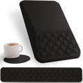 Ospelelf Keyboard Wrist Rest Ergonomic Mouse Pad with Wrist Rest, Wrist Rest for Computer, Office and Gaming,Black