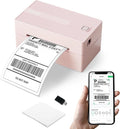 Bluetooth Thermal Shipping Label Printer, 4x6 Portable Thermal Address Label Printer for Small Business, Compatible with iPhone,Android,Windows,Mac,–Works with Ebay Shopify USPS&More, Pink