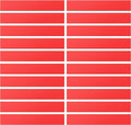 LLPT Dry Erase Magnetic Label Strips 20 Pack 1" x 12" Blank Reusable Writable Magnet Stickers for Organizing Labeling on Fridge Whiteboard Crafts and More Metallic Surfaces Red(DMS11220RD)