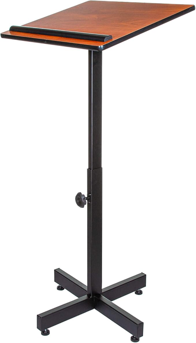 OEF Furnishings Portable Presentation Lectern Stand, Height Adjustable