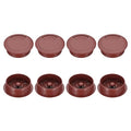 PATIKIL 50mm Desk Grommet, 8pcs Desk Cord Hole Cover Desk Cable Hole Grommet Cover Sturdy ABS Plastic Round for Cables Cabinets Desktop Equipment Wiring Organizing,Elasticity, Brown