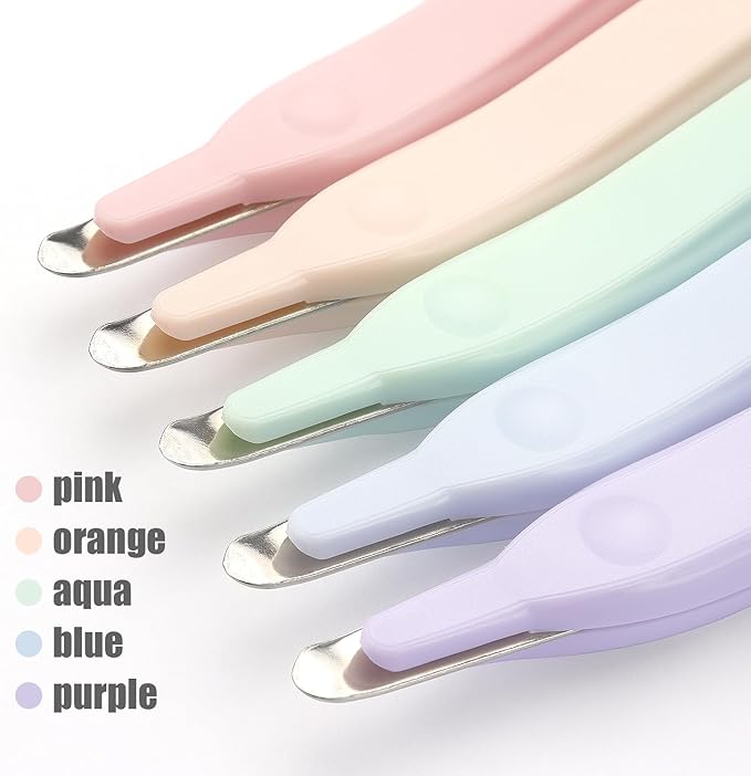 Professional Magnetic Staple Remover Puller Staples Remover Staple Removal Tool for School Office Home 5 Pack (Purple/Blue/Light Green/Orange/Pink)