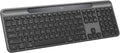 Logitech Signature Slim Solar+ Wireless Bluetooth Keyboard K980, Solar and Artificial Light Powered, Up to 10 Years Battery Life, Customizable Keys - Graphite