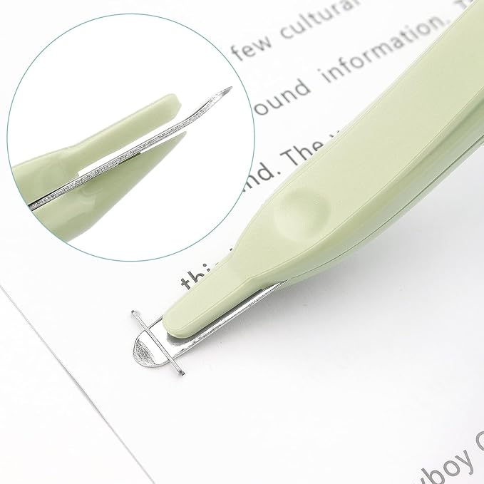 Professional Magnetic Staple Remover Puller Staples Remover Staple Removal Tool for School Office Home 5 Pack (Dark Gray/Blue/Green/Apricot/Purple)