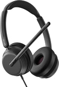 EPOS Impact 860 ANC Double-Sided Wired Headset with Active Noise Cancellation, USB C and USB A, Super Wideband, Lightweight, Comfortable Fit, Microsoft Teams & Zoom Compatible for Office & Remote Work