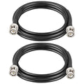2PCS BNC Coax Cable 5ft, 50 Ohm RG58 Coaxial Cable with BNC Connectors