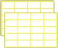 1500 Pack, 1.5" x 0.75" - Blank White Labels Stickers to Write On, Stick On Adhesive Sticky Labels