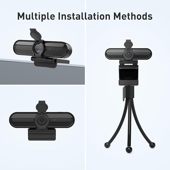 saylas 2K Webcam with Microphone, 78°FOV FHD Streaming Camera with 2K/30fps, 1080P/60fps, Privacy Cover, Plug & Play USB Web Cam, Autofocus, Webcam for PC, Computer Web Camera for Laptop, Mac, Zoom