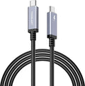 10ft (3m) USB4 Cable Compatible with Thunderbolt 3 Cable 20Gbps, 100W,TB3 to TB3 Male to Male Cord, for TB 3 (USB C) Hub, Adapter, Devices, 20V/5A