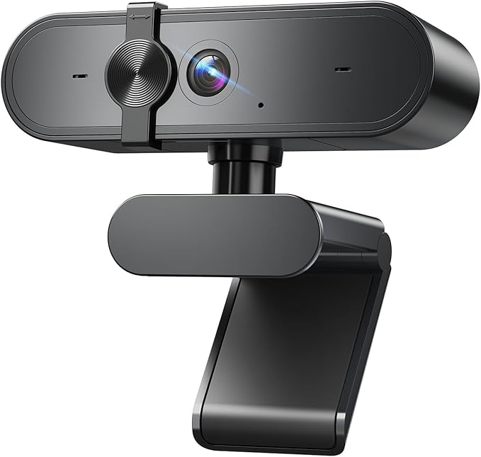 Edew 1080P Webcam Computer Camera with Microphone & Wide View - Auto Light Correction Webcam for PC, Mac, Laptop, Desktop - Built-in Privacy Cover Plug & Play USB for Zoom/Skype/Streaming
