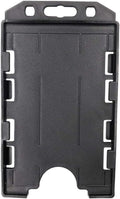 Fallen One 2 Pack Plastic ID Badge Holder, Vertical, Double Sided