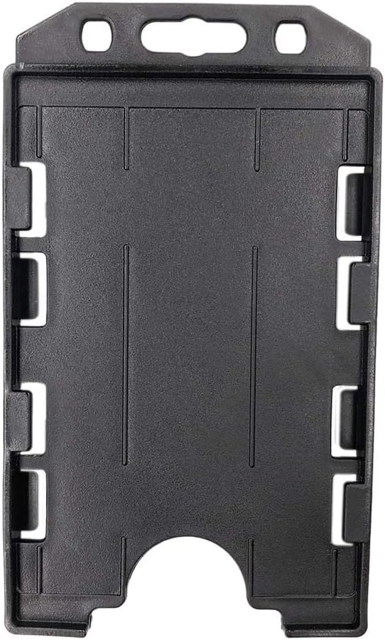 Fallen One 2 Pack Plastic ID Badge Holder, Vertical, Double Sided
