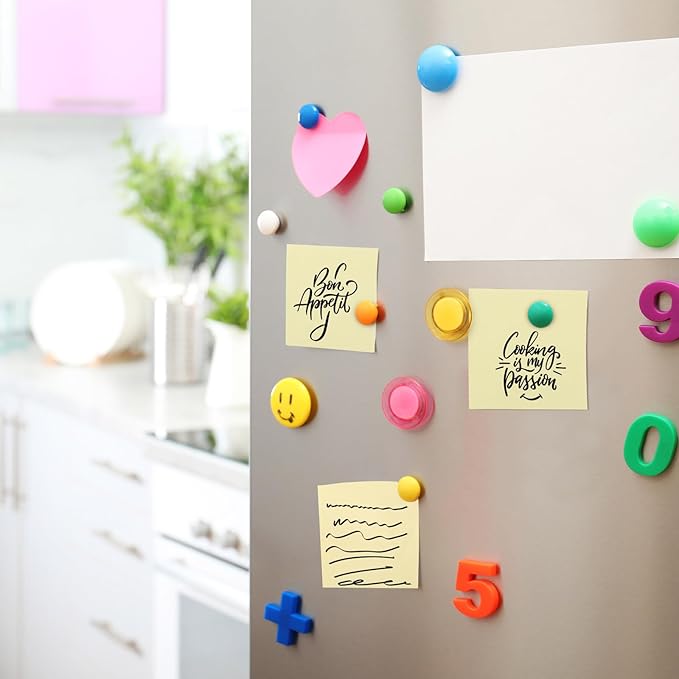 Lincia Sticky Notes Bulk, 150 Pads Teacher Bright Yellow Strong Sticky Notes 3 x 3 Inch, 45 Sheets/Clean Removal Pads Suitable for Home, School Office, Wedding(Yellow)