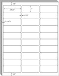 30 UP Labels 1"x2-5/8" Mailing Labels Shipping Address FBA Labels for Laser/Inkjet Printers, White Blank Sticker Name Tags, Printable Address Labels (25 Sheets, 750 Labels)