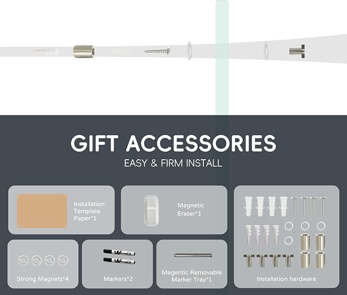 Glass Whiteboard 36 * 72Inches