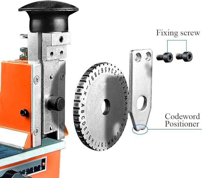 Manual Nameplate Metal Label Stamping Printer Machine Marking Machine for Metal (No.4 Codeword Plate)