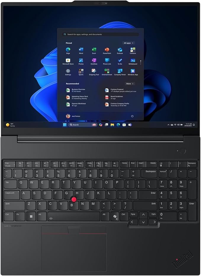 Lenovo ThinkPad E16 Gen 3 Business Laptop Computer, Intel 16-Core Ultra 7 255H (Beat i9-13900H), 16GB DDR5 RAM, 1TB PCIe SSD, 16" FHD+, WiFi 6E, Bluetooth 5.3, Webcam, Numeric Keypad, Windows 11 Pro